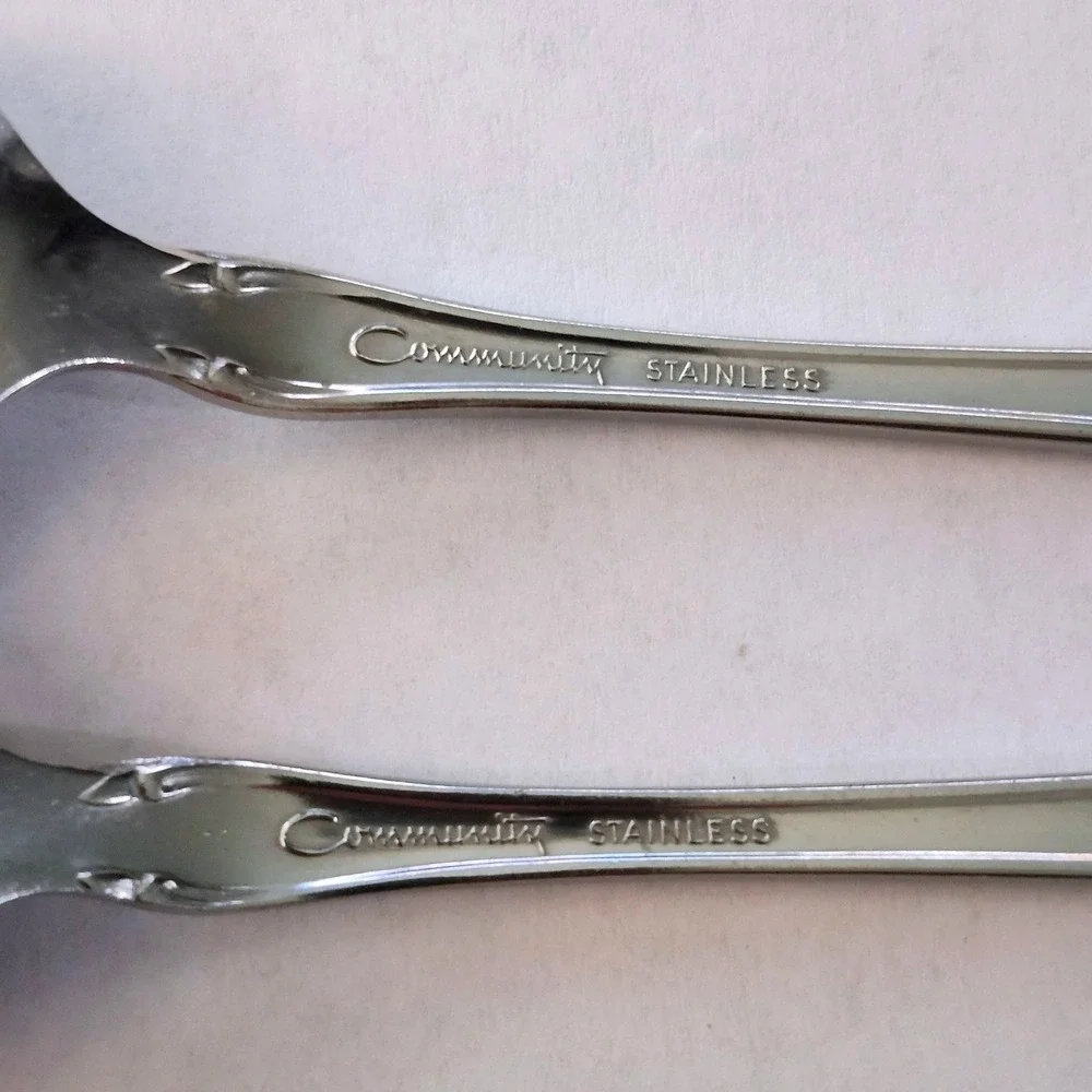 Oneida Community Iced Tea Spoons 2pc Silver CANTATA Stainless Steel